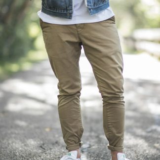 Yqp6N0 Men's Straight Fit Chino Pants — Cotton Twill